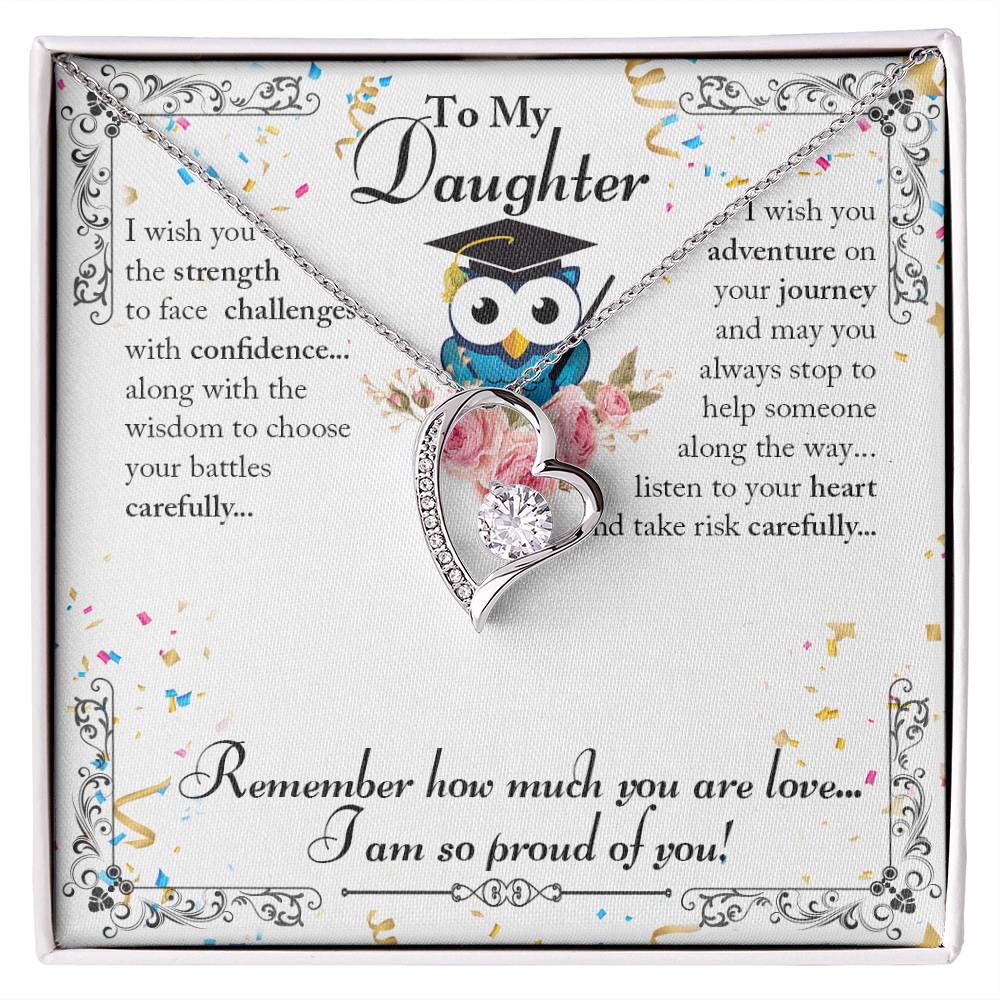 To Daughter - I wish you the strength - Forever Love Necklace