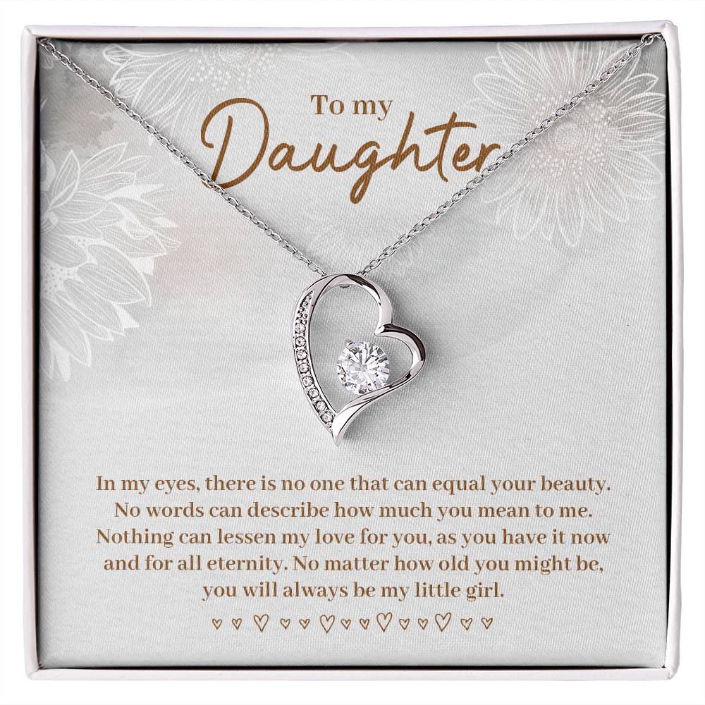 To Daughter - In my eyes - Forever Love Necklace