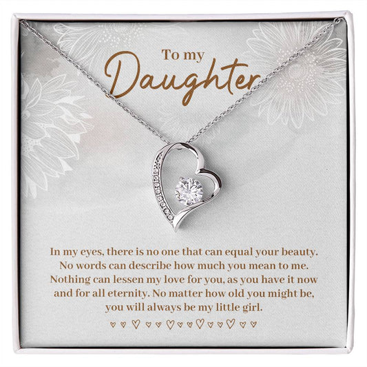 To Daughter - In my eyes - Forever Love Necklace