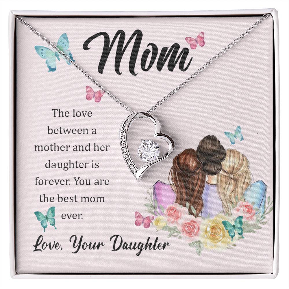 To Mom - The love between - Forever Love Necklace