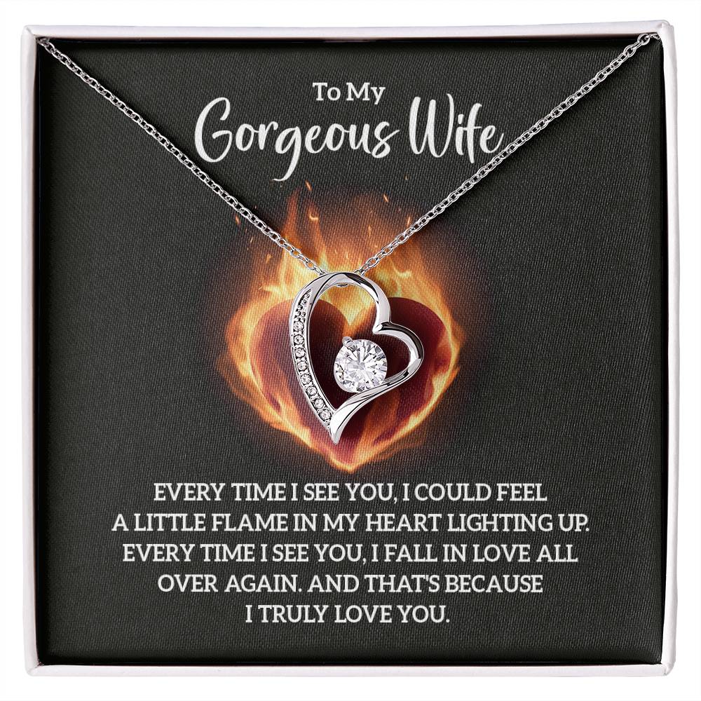 To Wife - Every time I see you - Forever Love Necklace