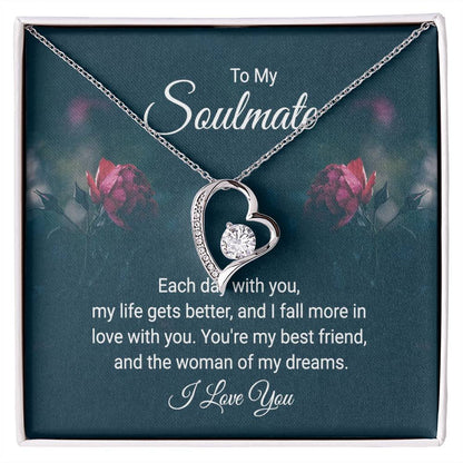 To Soulmate - Each day with you - Forever Love Necklace