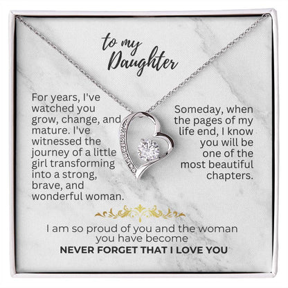 To Daughter - For years - Forever Love Necklace