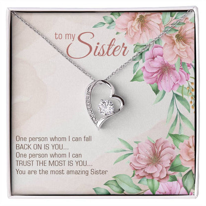 To Sister - One person - Forever Love Necklace