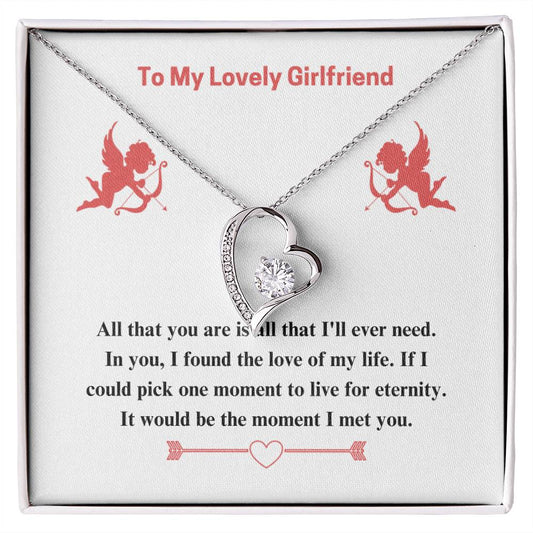 To Girlfriend - If I could - Forever Love Necklace