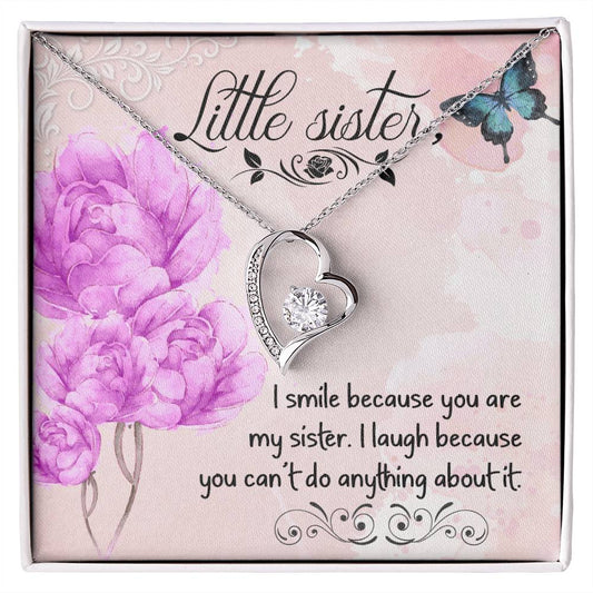 To Sister - I smile - Forever Love Necklace