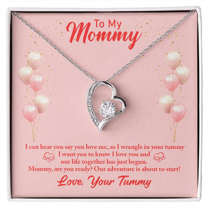 To Mom - I can hear - Forever Love Necklace