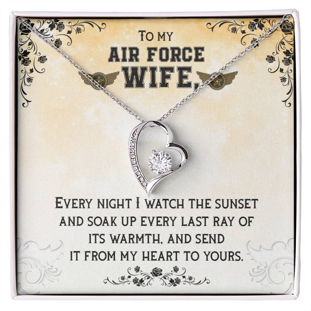 To Air Force Wife - Every night - Forever Love Necklace