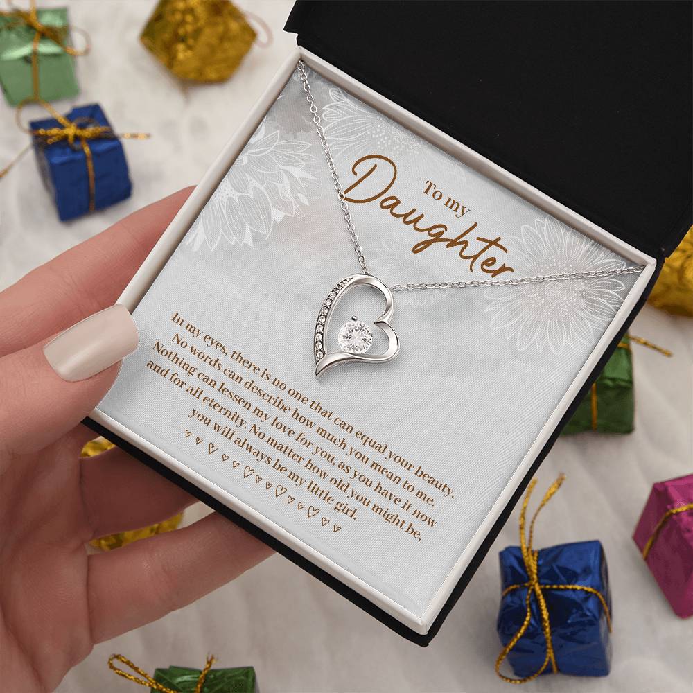 To Daughter - In my eyes - Forever Love Necklace