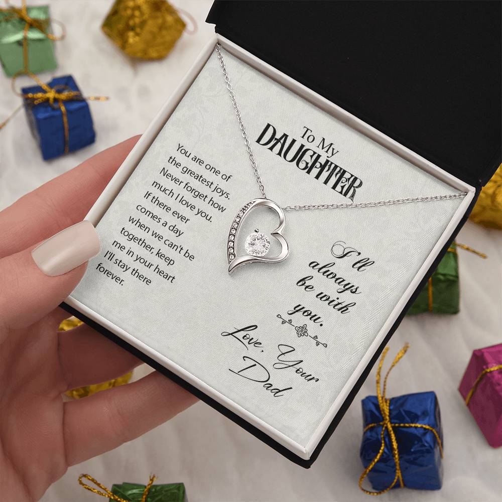 To Daughter - You are one - Forever Love Necklace