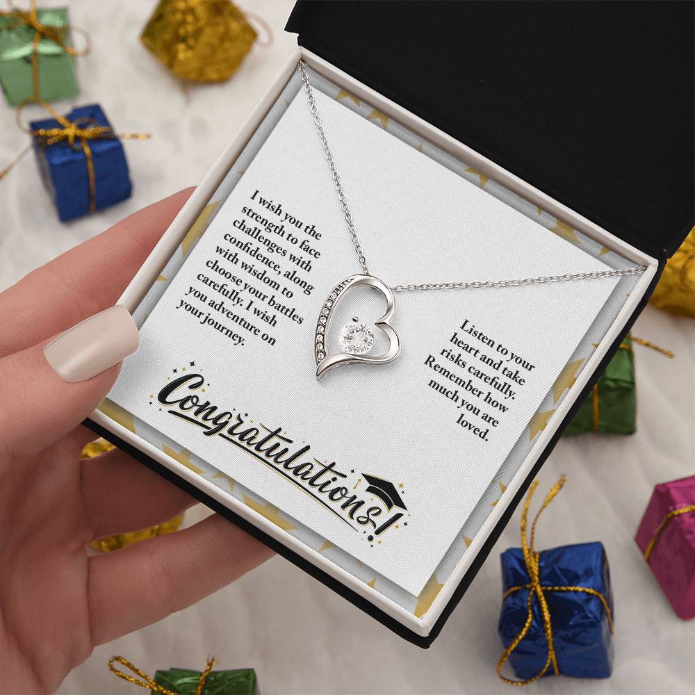 Graduation - I wish you the strength - Forever Love Necklace