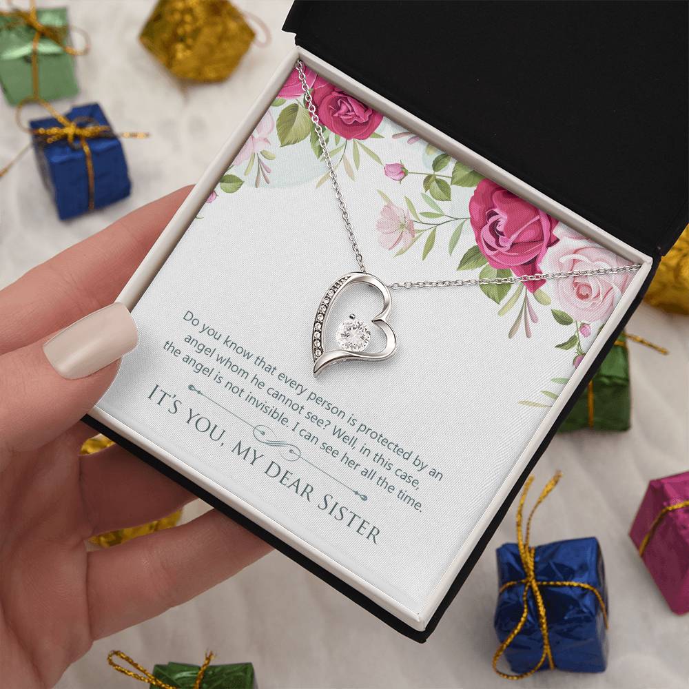 To Sister - Do you know - Forever Love Necklace