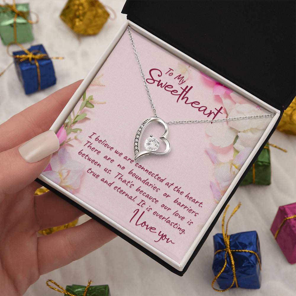 To Sweetheart - I believe we are - Forever Love Necklace