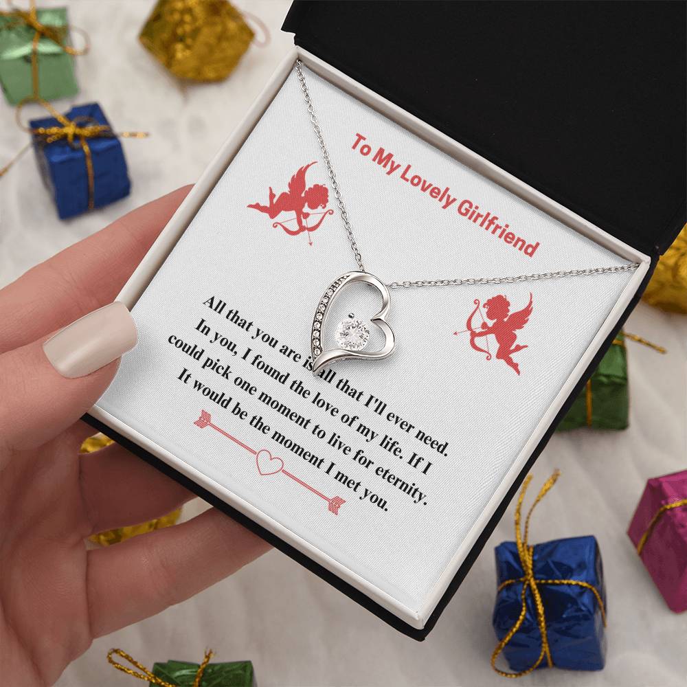 To Girlfriend - If I could - Forever Love Necklace