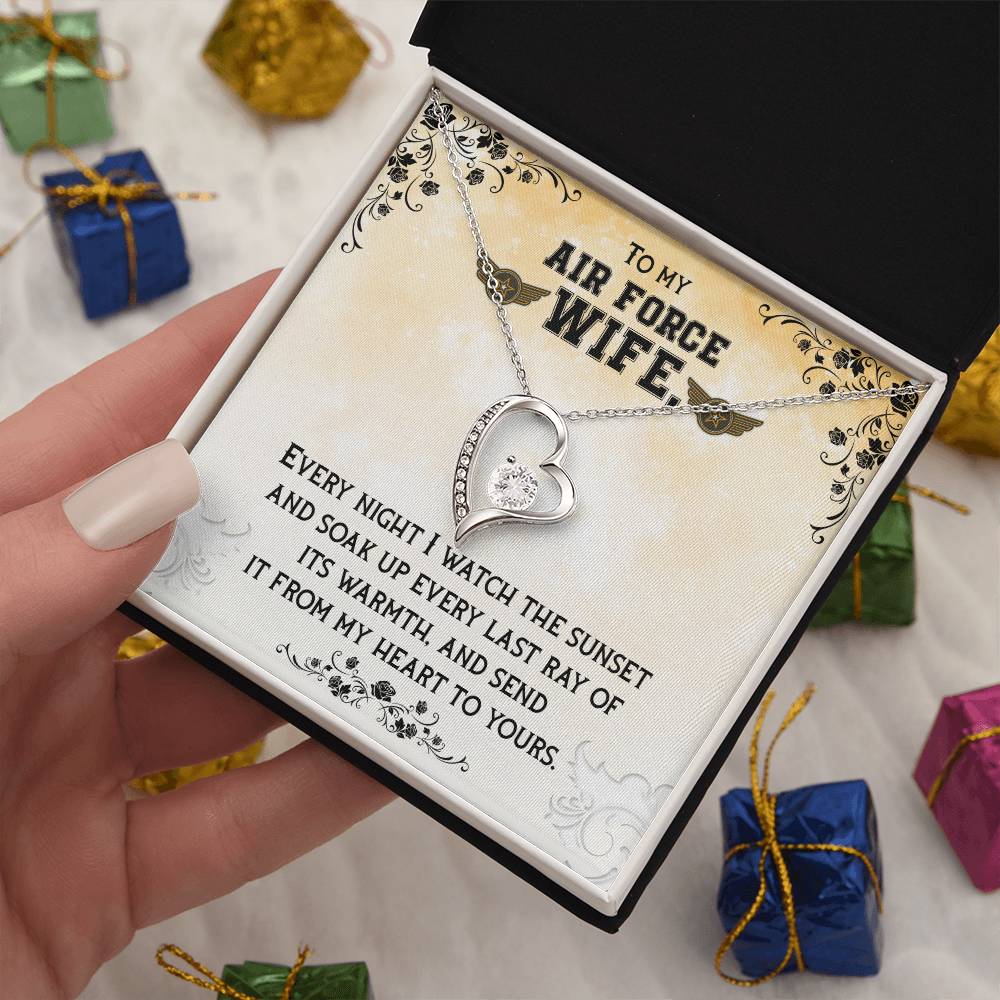 To Air Force Wife - Every night - Forever Love Necklace