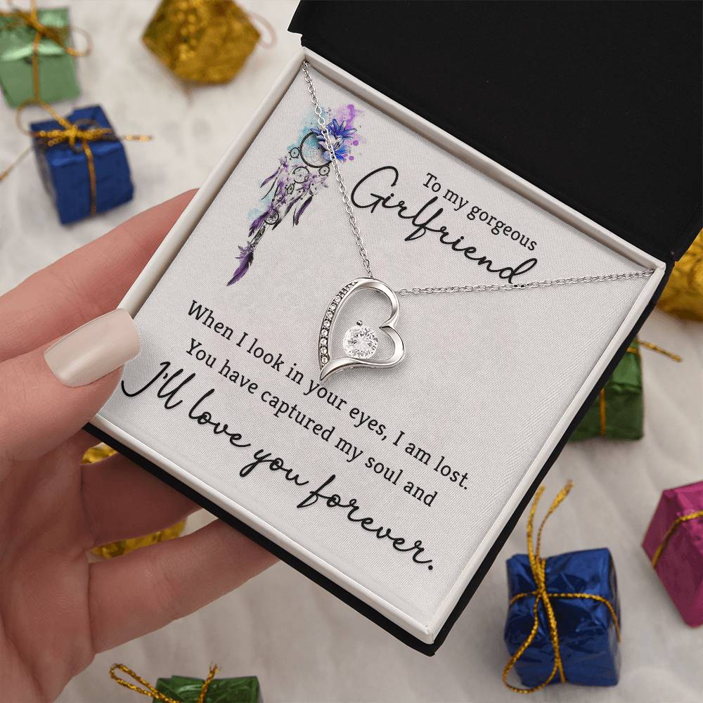 To Girlfriend - When I look - Forever Love Necklace