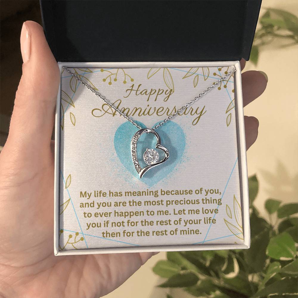 Anniversary - My life has meaning - Forever Love Necklace