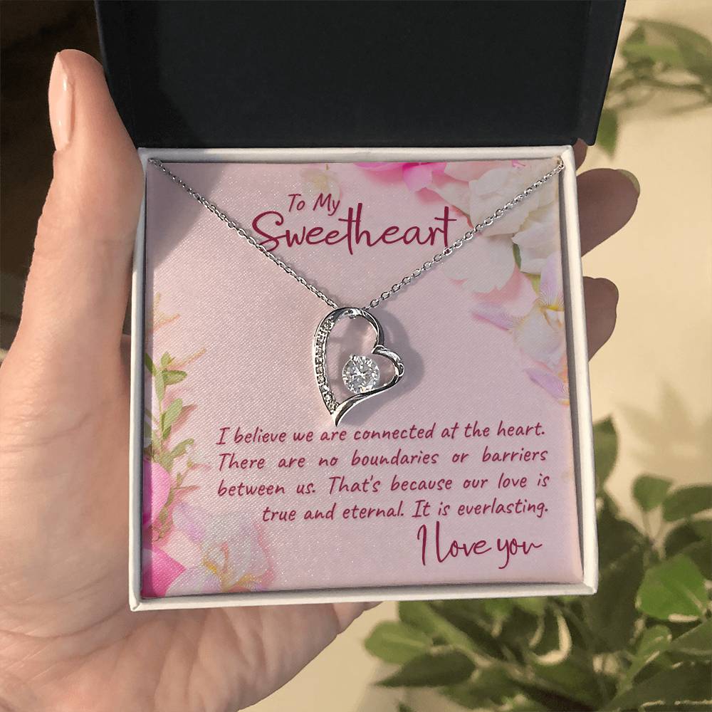 To Sweetheart - I believe we are - Forever Love Necklace