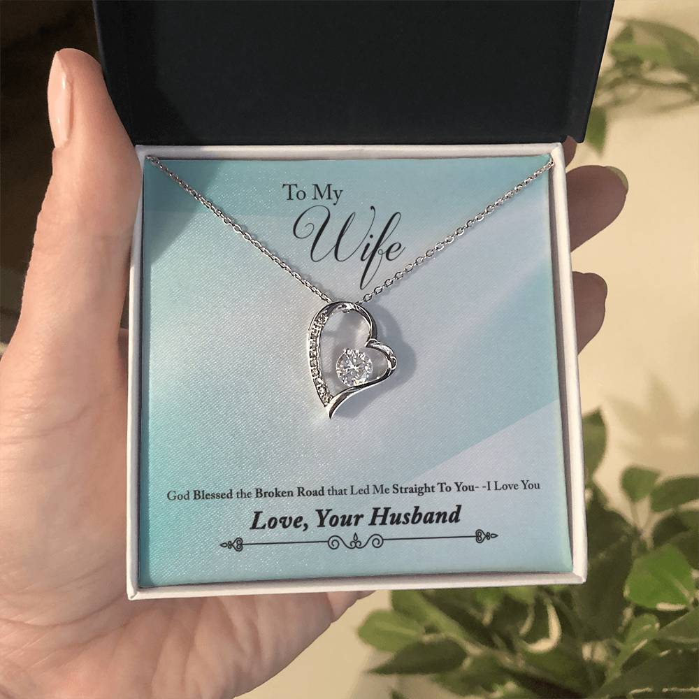 To Wife - God blessed - Forever Love Necklace