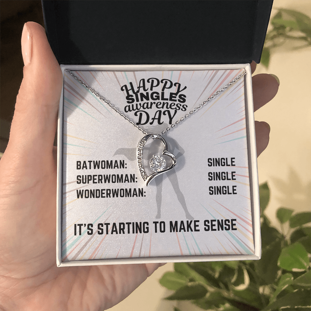 Happy Singles Awareness Day - Batwoman: Single - Forever Love Necklace