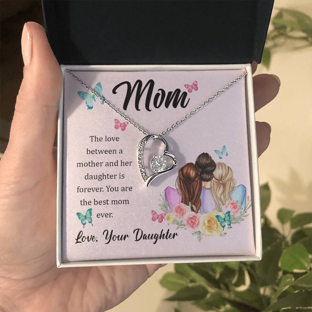 To Mom - The love between - Forever Love Necklace