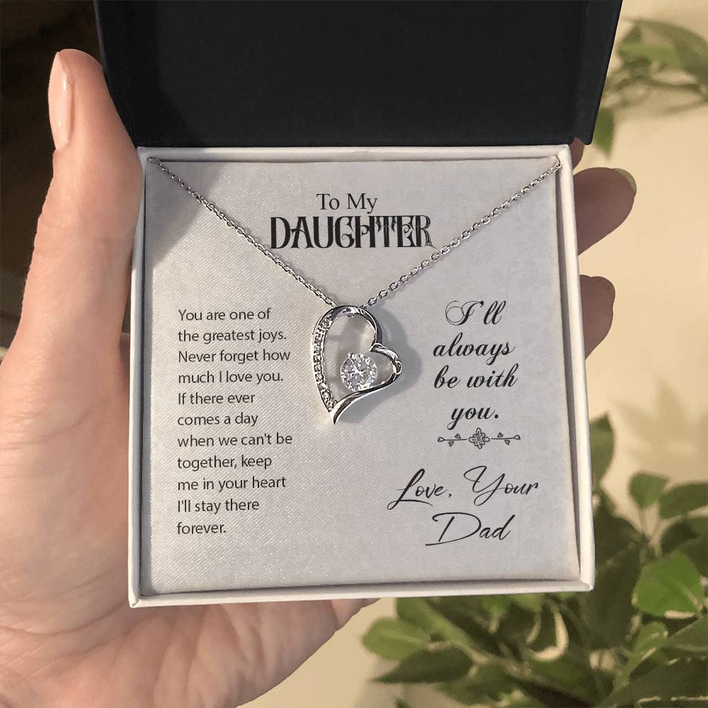 To Daughter - You are one - Forever Love Necklace