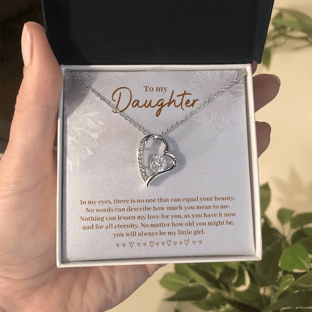 To Daughter - In my eyes - Forever Love Necklace