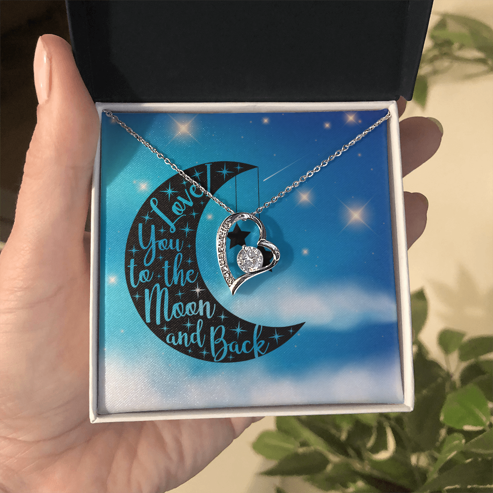 Love - To the moon and back - Forever Love Necklace