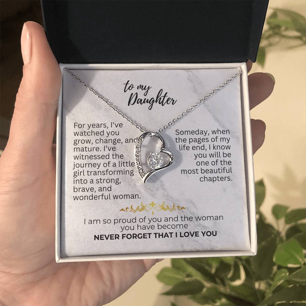 To Daughter - For years - Forever Love Necklace