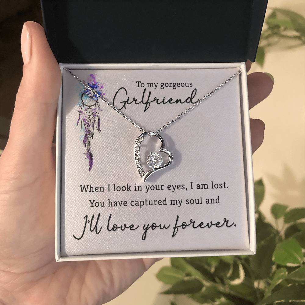 To Girlfriend - When I look - Forever Love Necklace