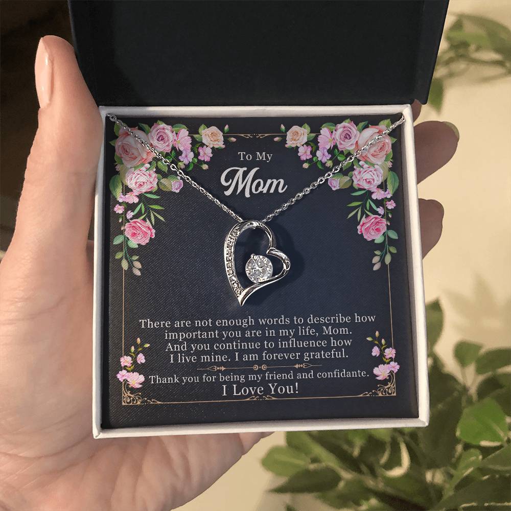 To Mom - There are not enough - Forever Love Necklace