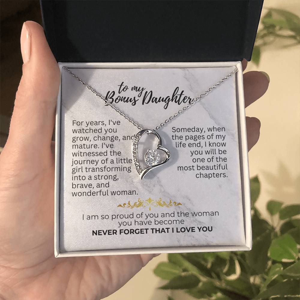 To Bonus Daughter - For years - Forever Love Necklace