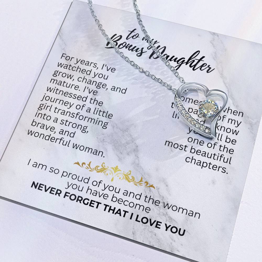 To Bonus Daughter - For years - Forever Love Necklace