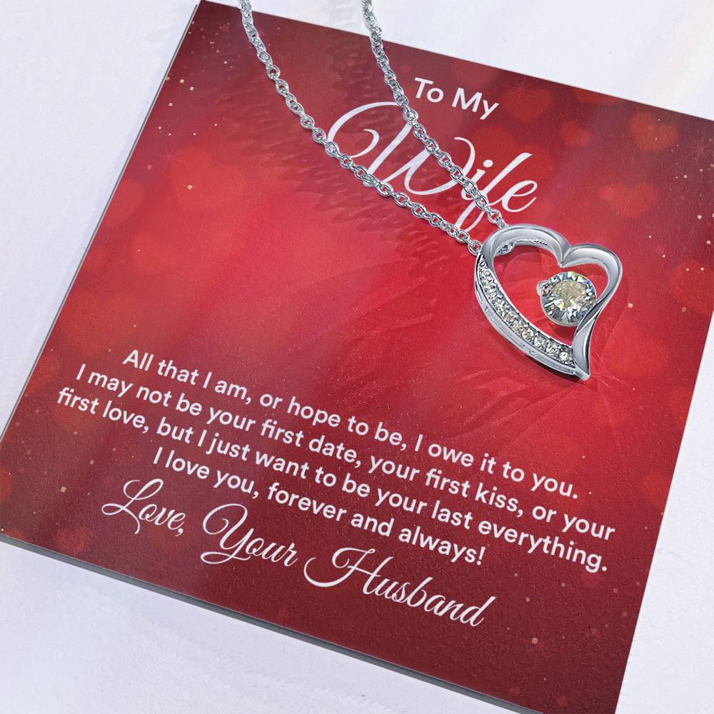 To Wife - All that I am - Forever Love Necklace