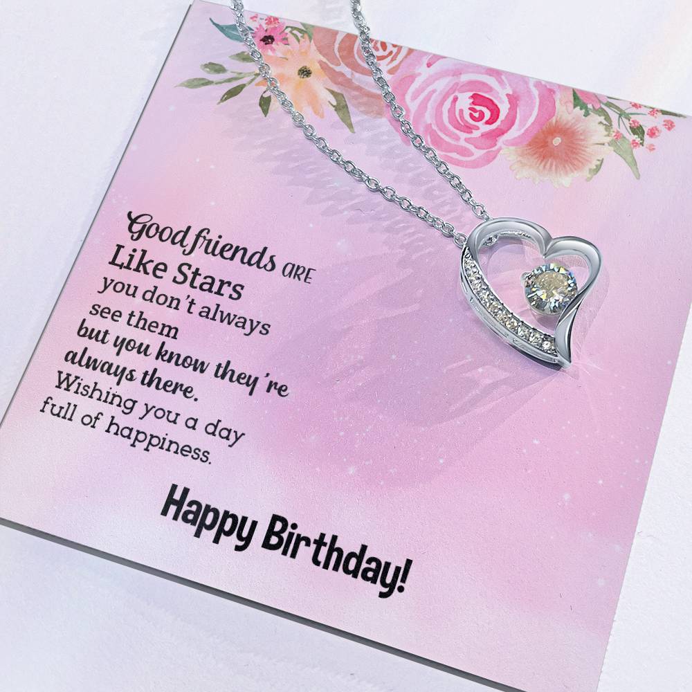 Birthday - Good friends - Forever Love Necklace