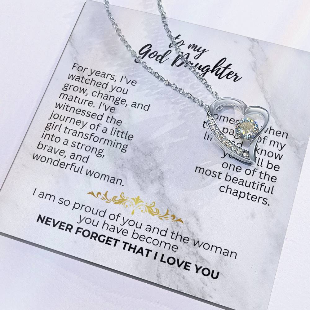 To God Daughter - For years - Forever Love Necklace