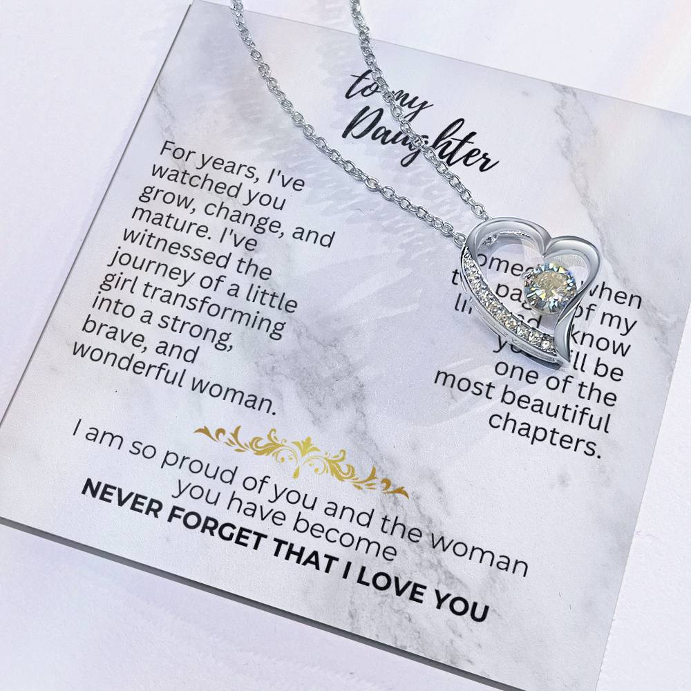 To Daughter - For years - Forever Love Necklace