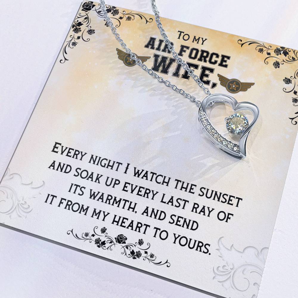 To Air Force Wife - Every night - Forever Love Necklace