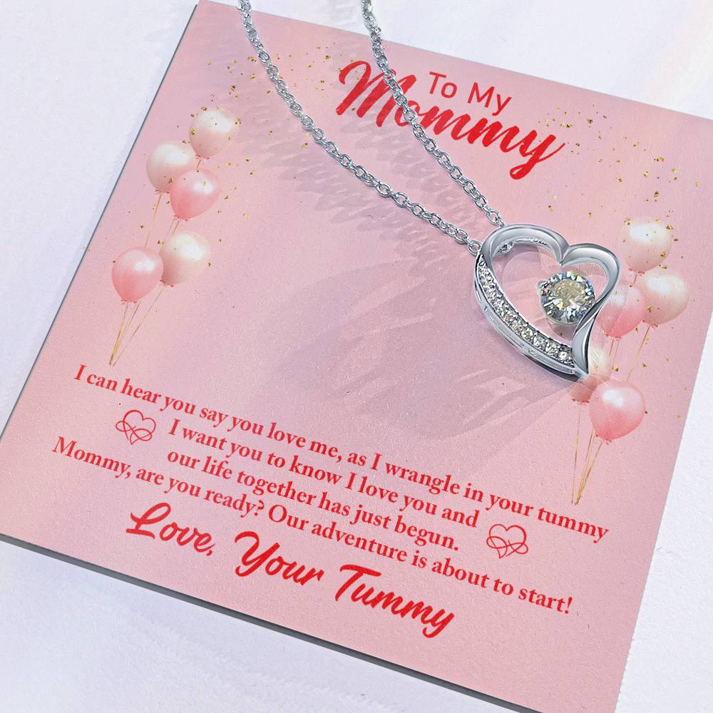 To Mom - I can hear - Forever Love Necklace