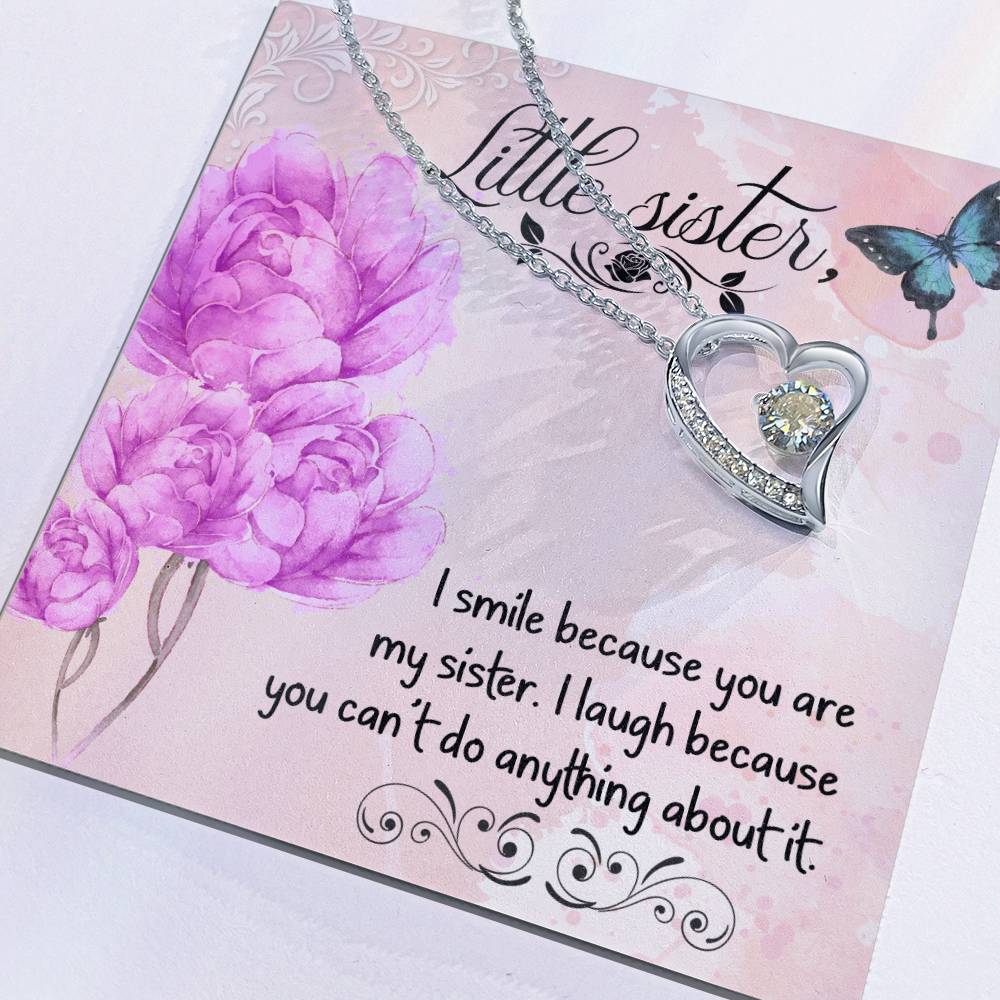 To Sister - I smile - Forever Love Necklace