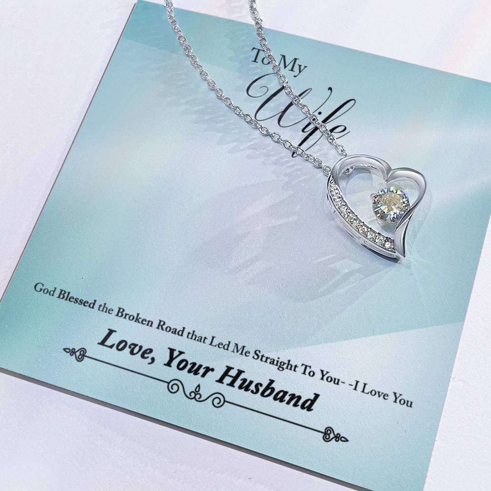 To Wife - God blessed - Forever Love Necklace