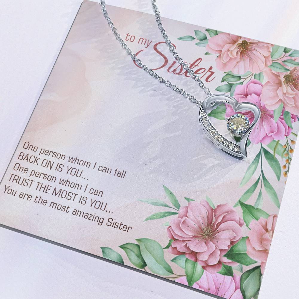 To Sister - One person - Forever Love Necklace