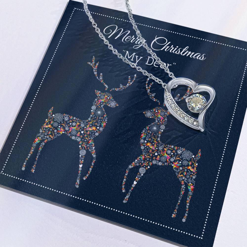 My Deer - Merry Christmas - Forever Love Necklace