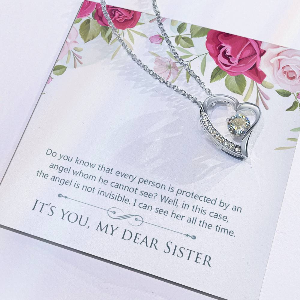 To Sister - Do you know - Forever Love Necklace