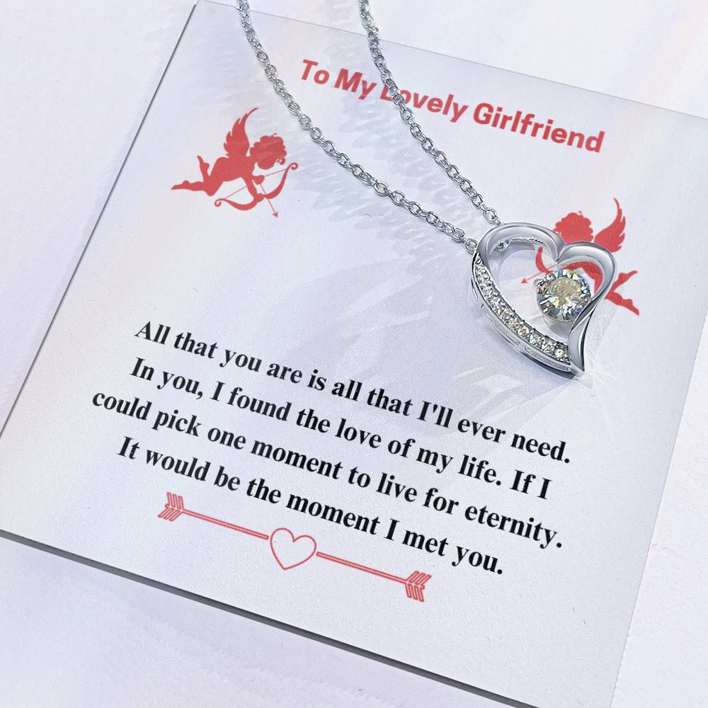 To Girlfriend - If I could - Forever Love Necklace