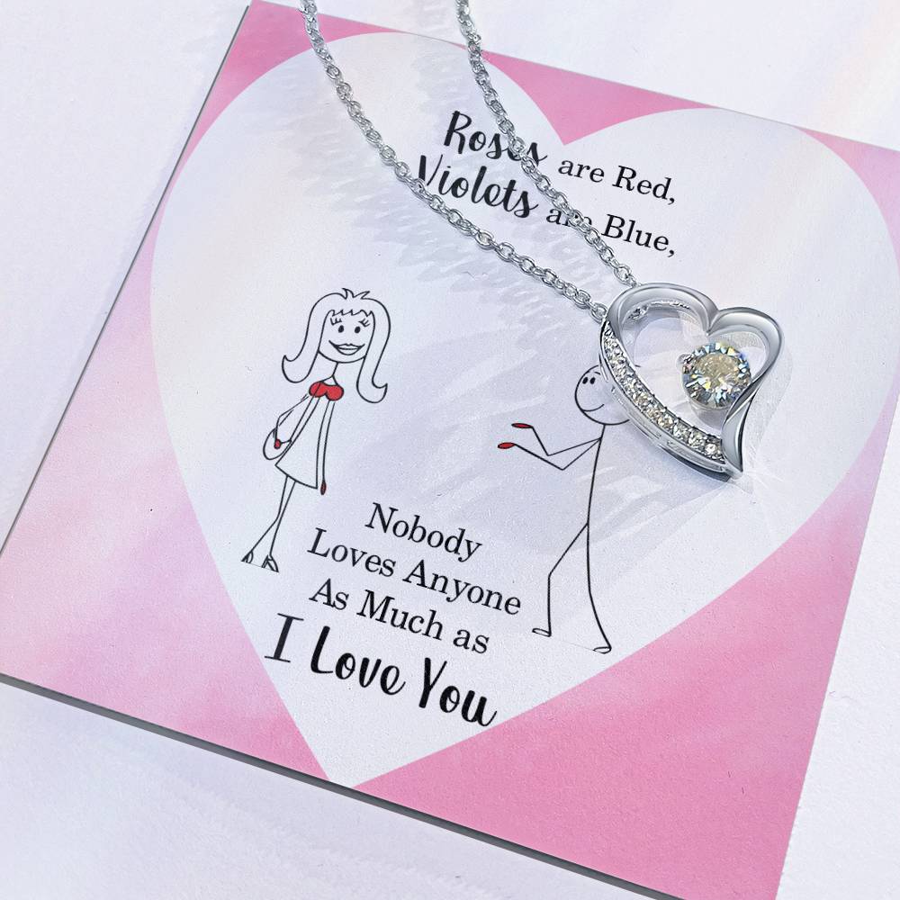 To love - Roses are red - Forever Love Necklace