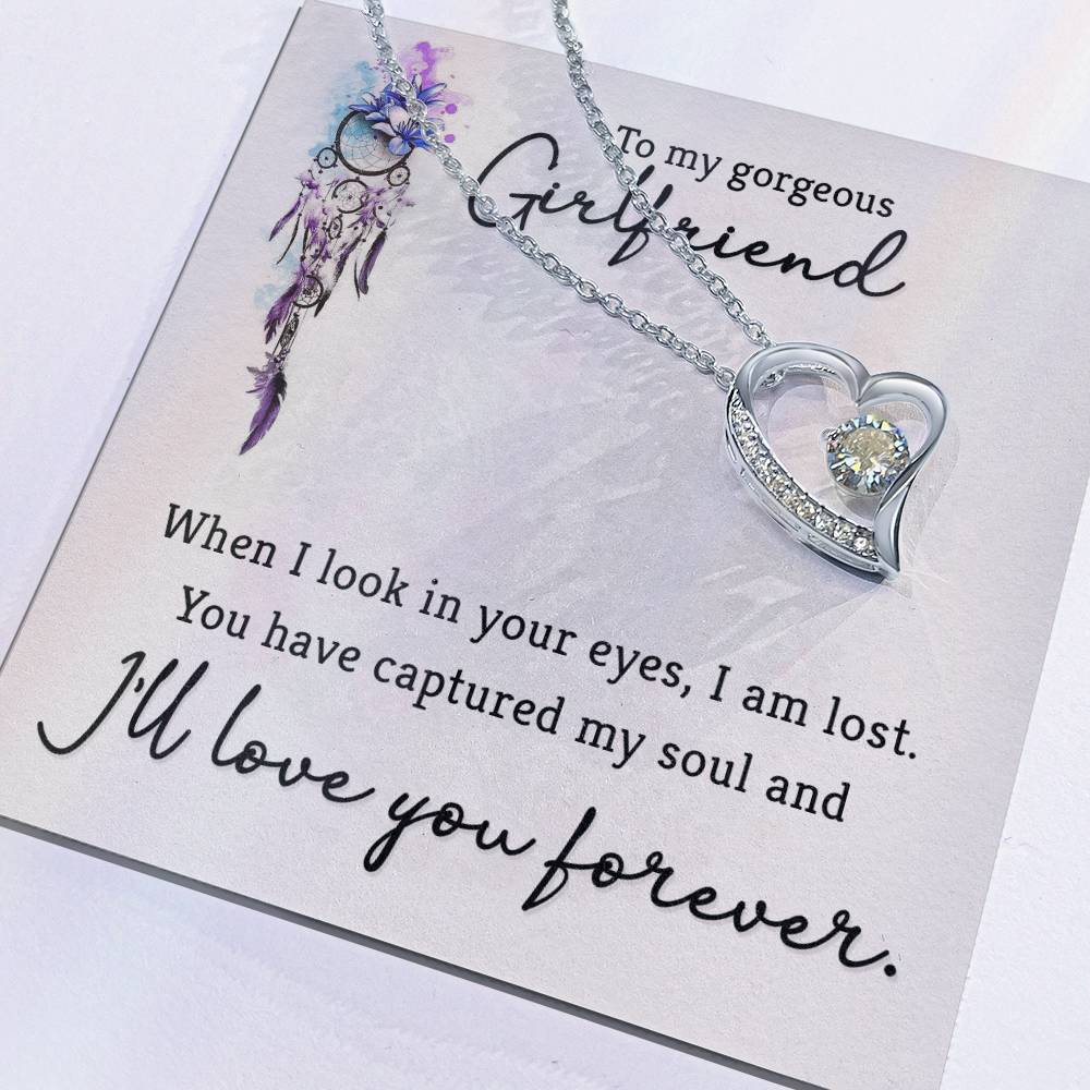 To Girlfriend - When I look - Forever Love Necklace