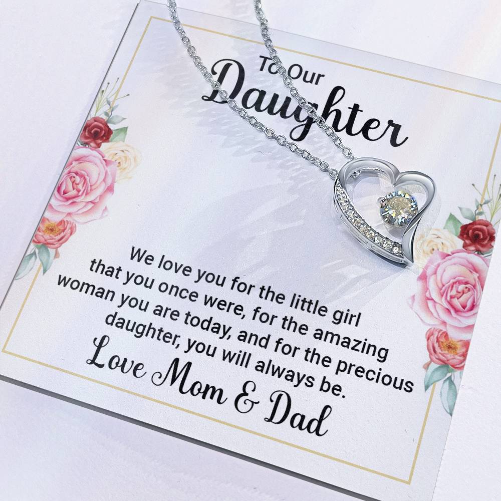 To Daughter - We love you - Forever Love Necklace