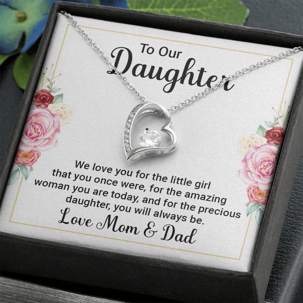 To Daughter - We love you - Forever Love Necklace