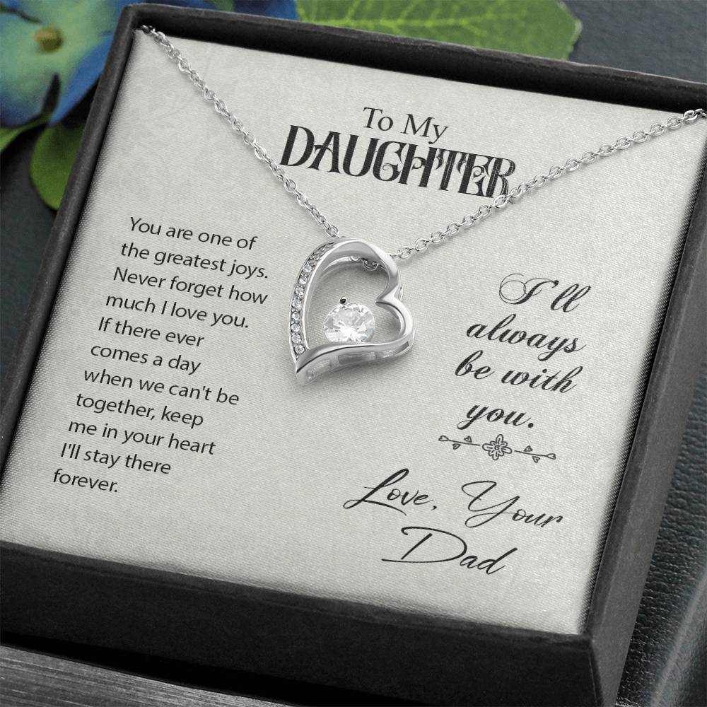 To Daughter - You are one - Forever Love Necklace